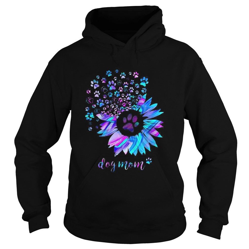 Sunflower And Paw Dog Mom  Hoodie