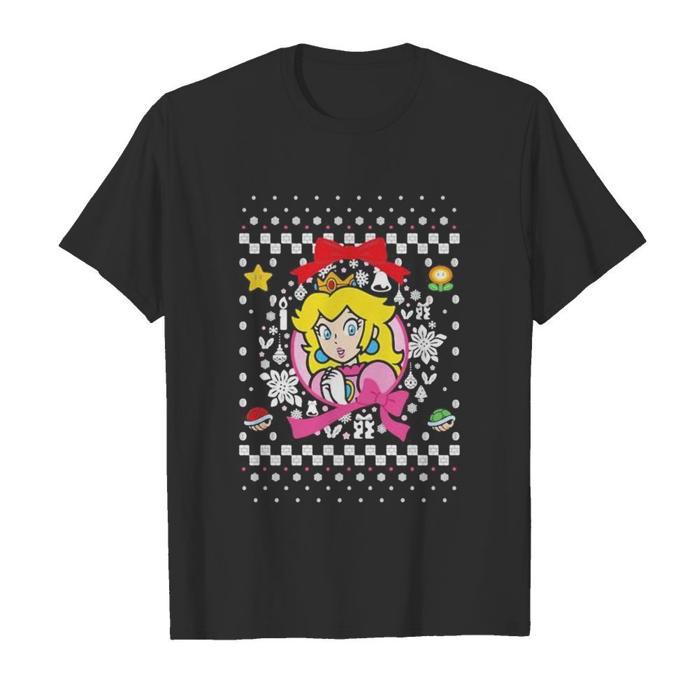 Super mario bros princess ugly merry christmas shirt