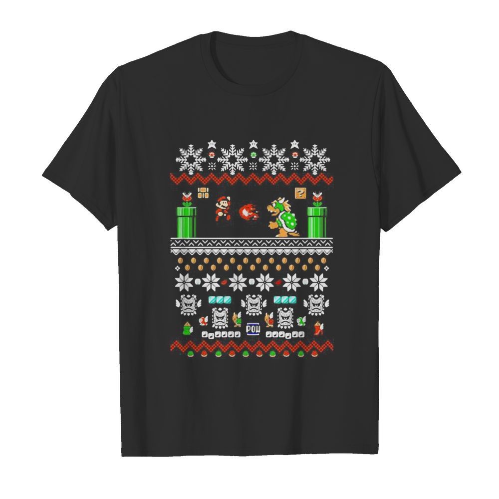 Super mario bros ugly christmas shirt