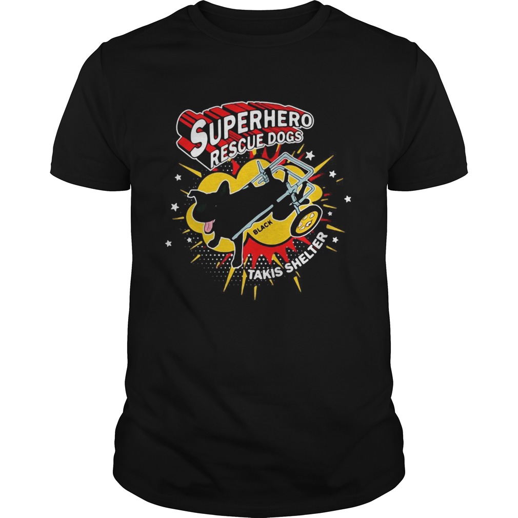 Superhero Rescue Dogs Takis Shelter Featuring Black shirt