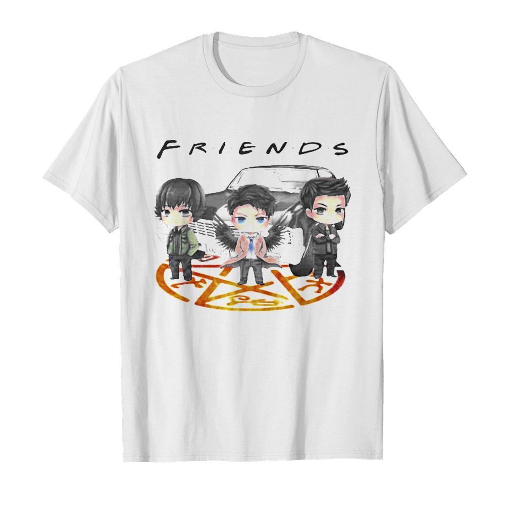 Supernatural characters chibi friends shirt