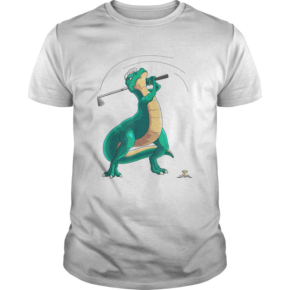 TRex Playing Golf Dino Ball Game Sports shirt