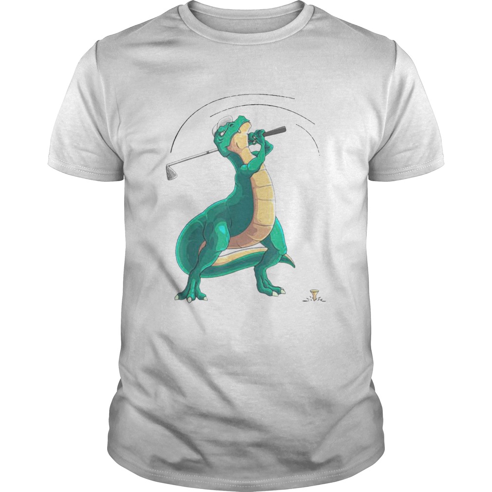 TRex Playing Golf Dino Ball Game Sports shirt