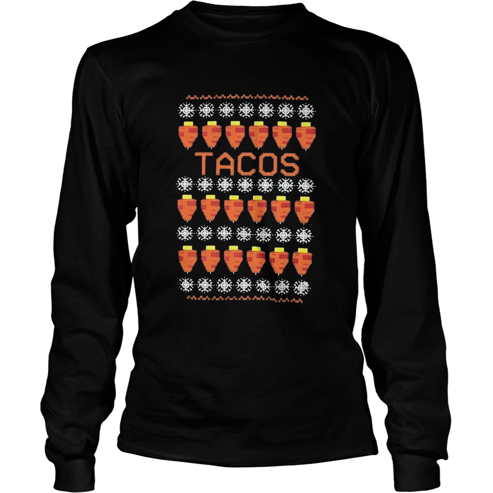 Tacos Ugly Christmas  Long Sleeve