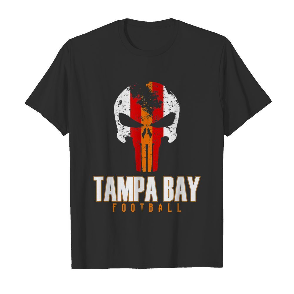 Tampa Bay Varsity Style Retro Football Skull shirt