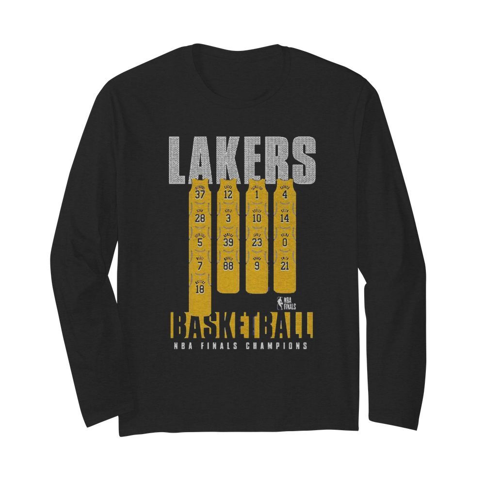 Team Lakers Basketball 2020 NBA Finals Champions  Long Sleeved T-shirt 