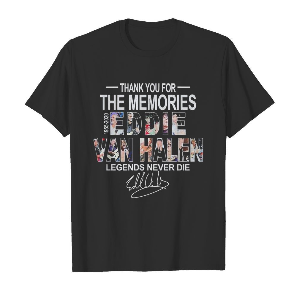 Thank You For The Memories Eddie Van Halen Legends Never Die shirt