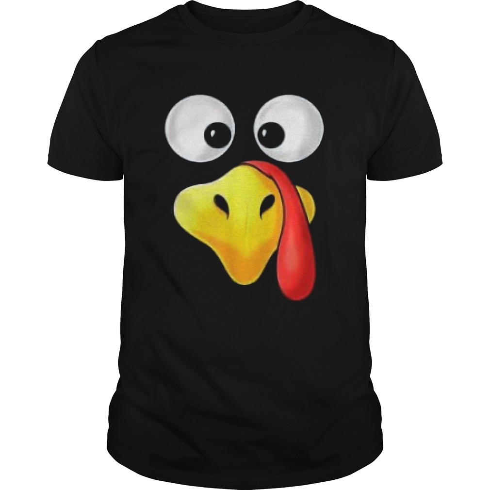 Thanksgiving Day Turkey Face Funny Boys Girls Kids Gift  Unisex