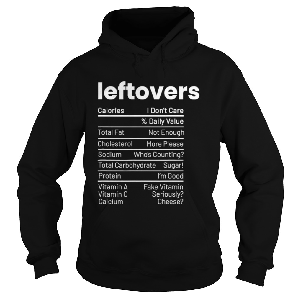 Thanksgiving leftovers food nutrition facts anti vegan  Hoodie