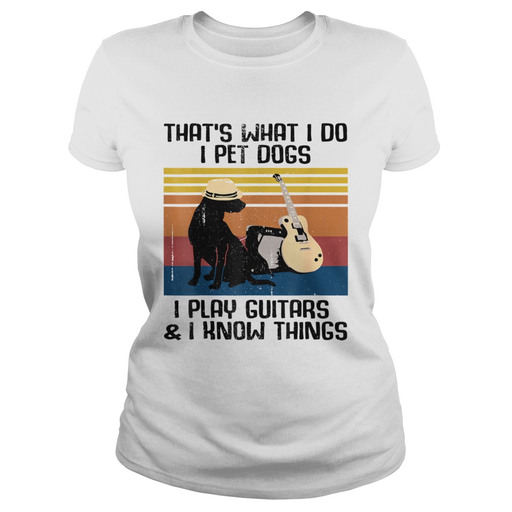 Thats What I Do I Pet Dogs Guitar Costume  Classic Ladies