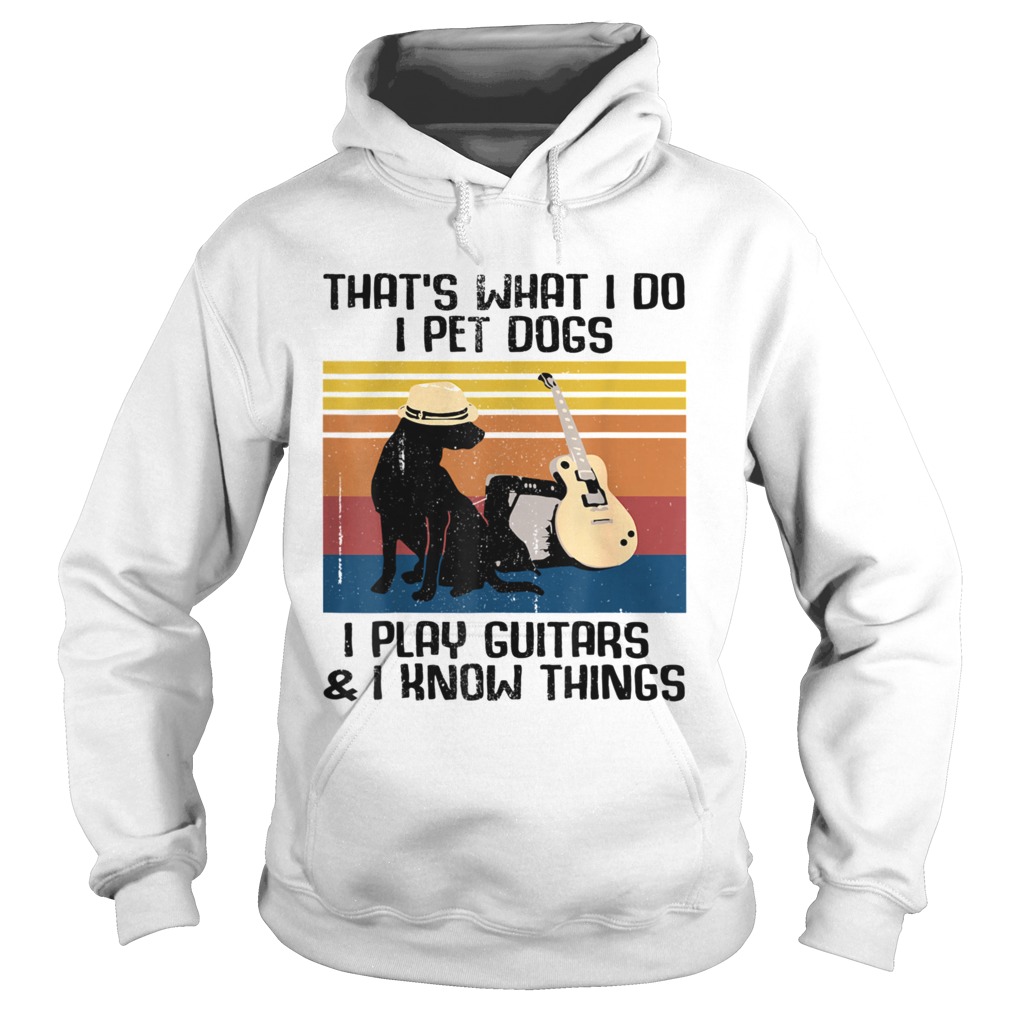 Thats What I Do I Pet Dogs Guitar Costume  Hoodie