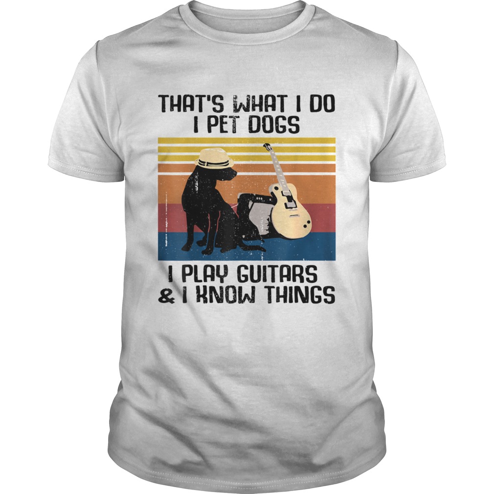 Thats What I Do I Pet Dogs Guitar Costume  Unisex