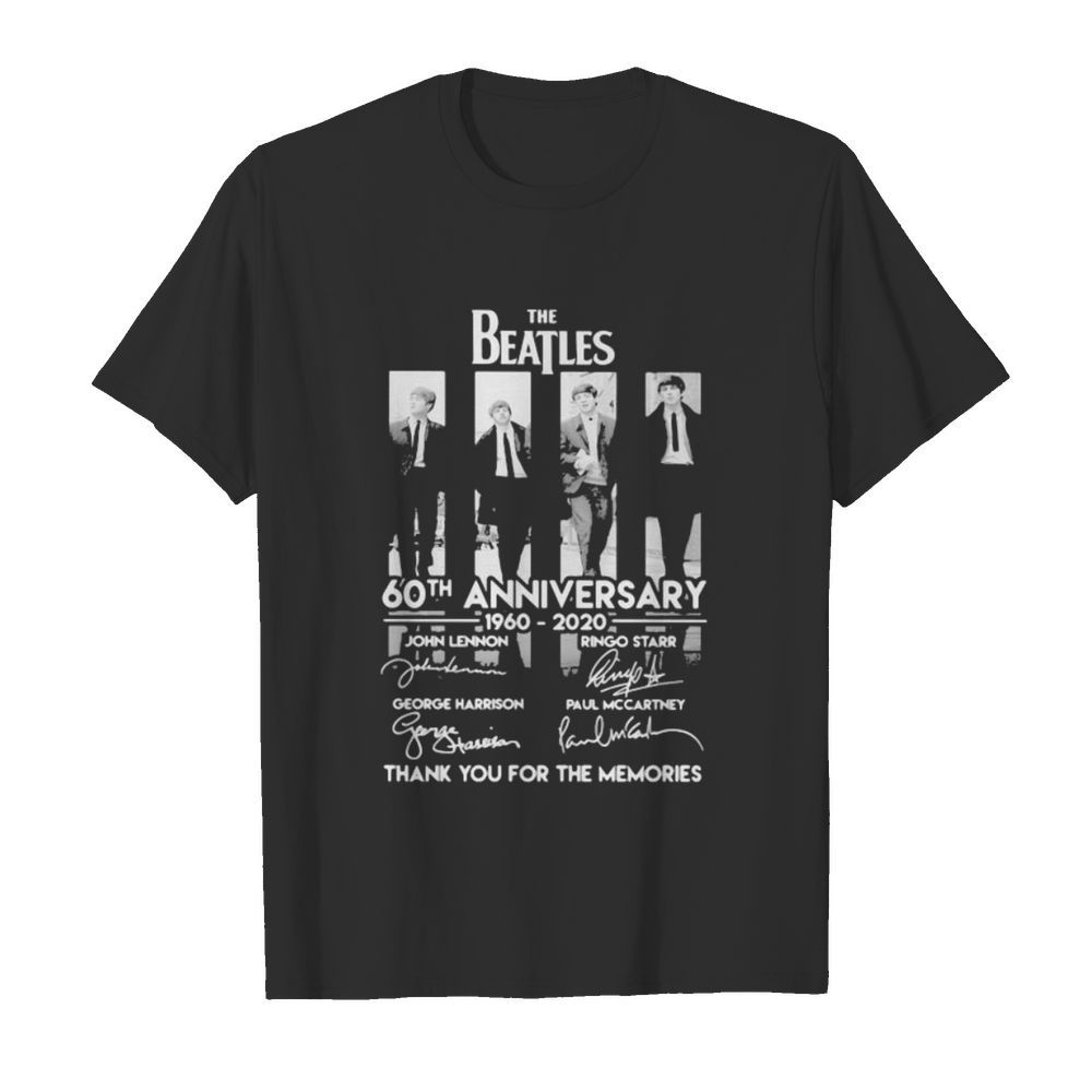 The Beatles 60th anniversary 1960-2020 thank you for the memories signature  Classic Men's T-shirt