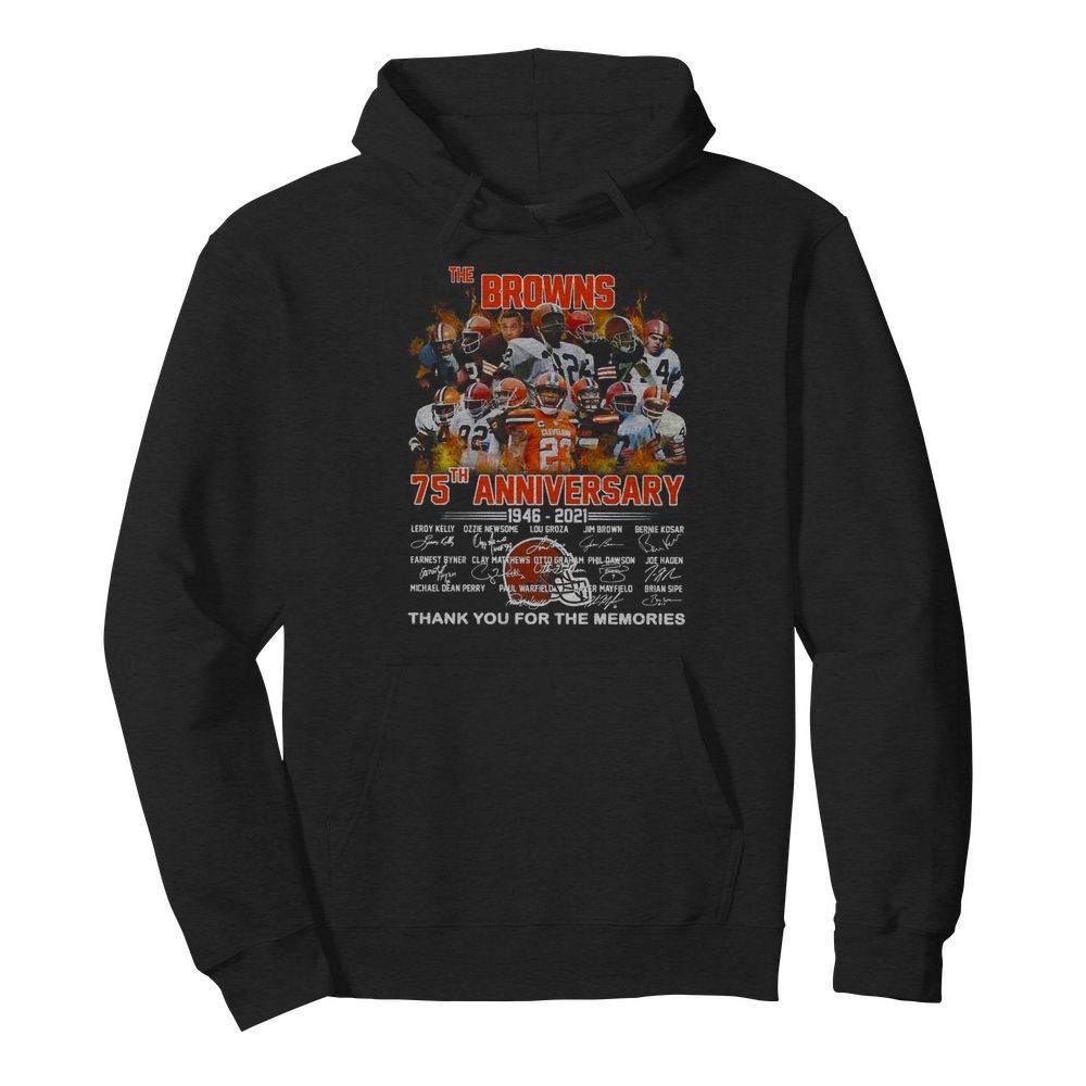 The Browning 75th Anniversary 1946 2021 Thank You For The Memories  Unisex Hoodie