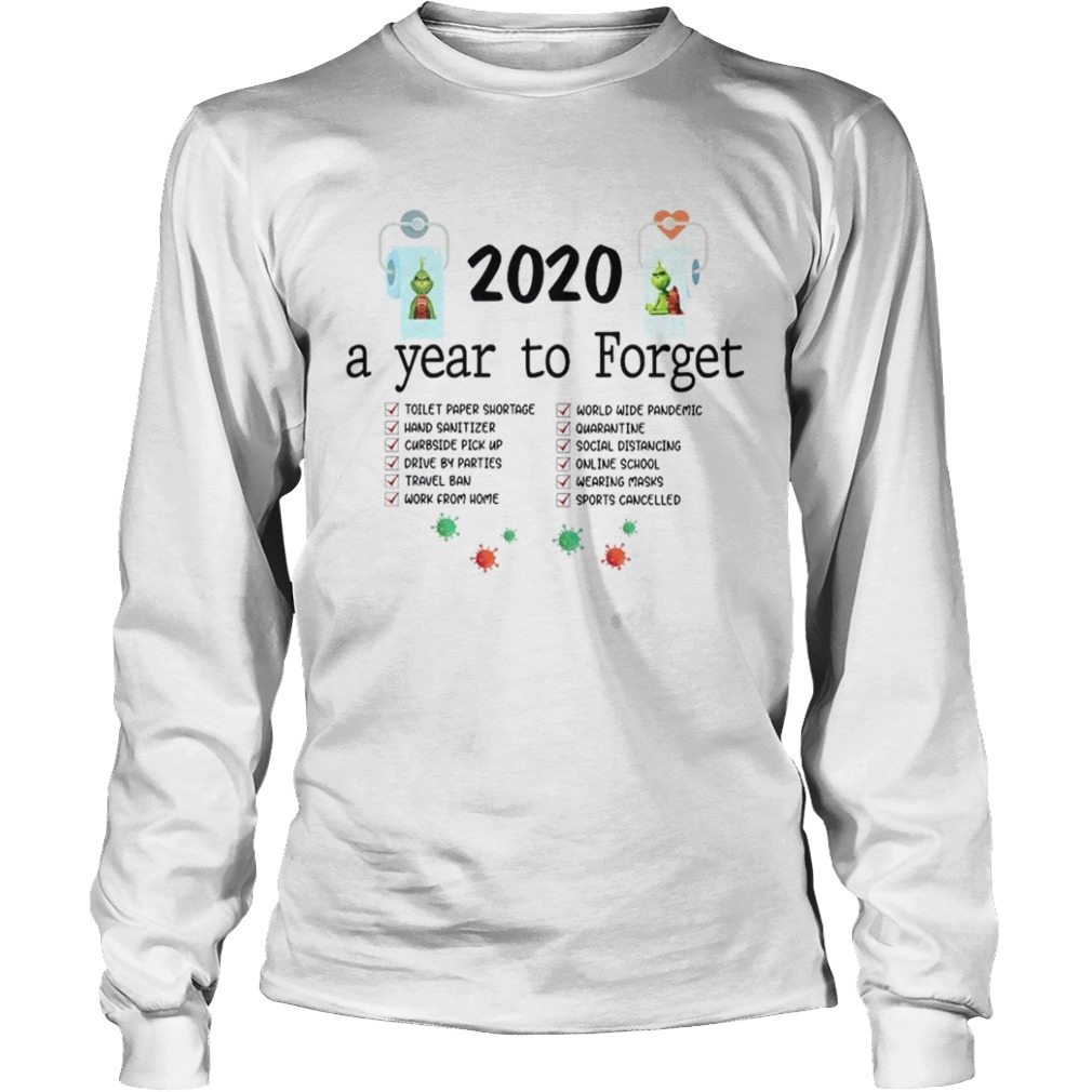 The Grinch And Max Toilet Paper 2020 A Year To Forget Coronavirus  Long Sleeve