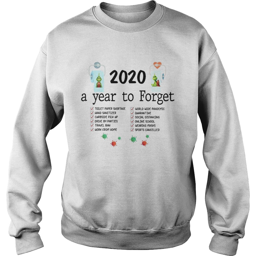 The Grinch And Max Toilet Paper 2020 A Year To Forget Coronavirus  Sweatshirt