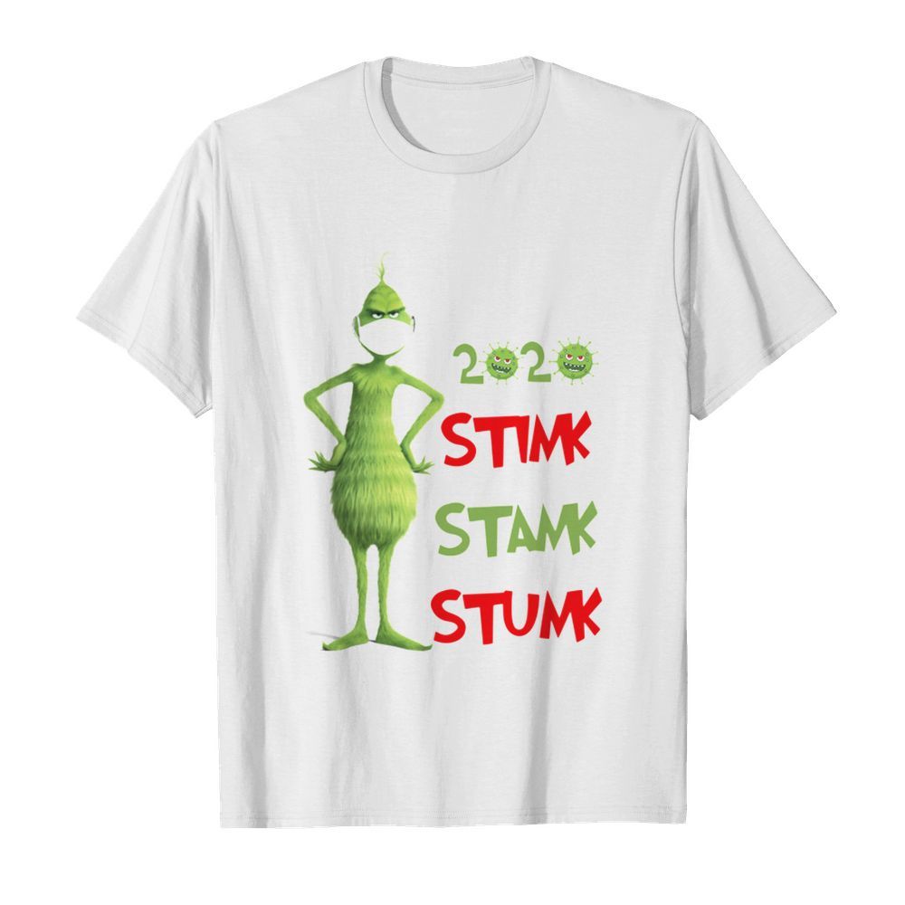 The Grinch Face Mask Coronavirus 2020 Stink Stank Stunk Christmas shirt