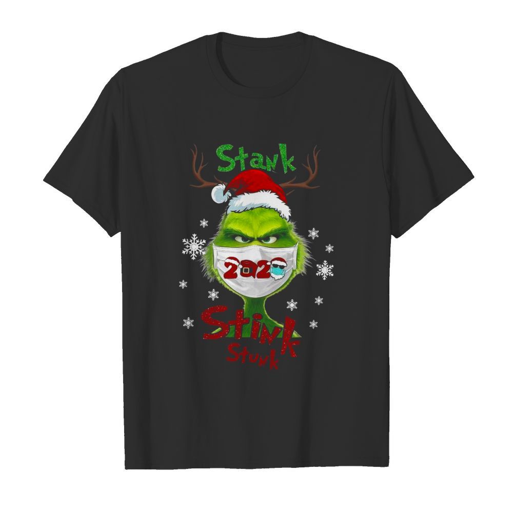 The Grinch Santa Face Mask 2020 Stank Stink Stunk Christmas shirt