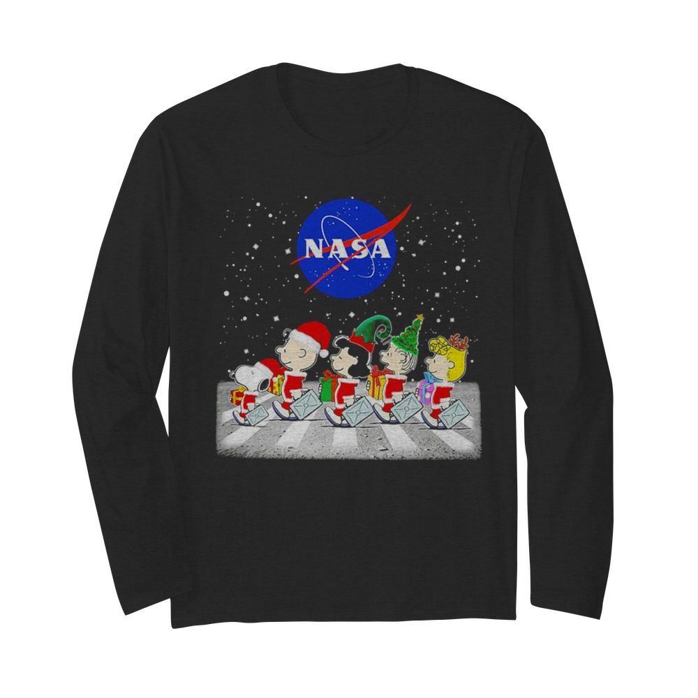 The Peanuts Abbey road Nasa Christmas 2020  Long Sleeved T-shirt 