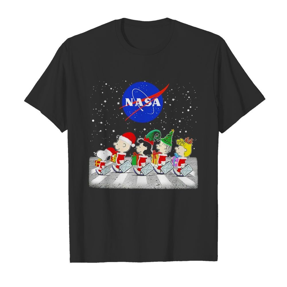 The Peanuts Abbey road Nasa Christmas 2020 shirt