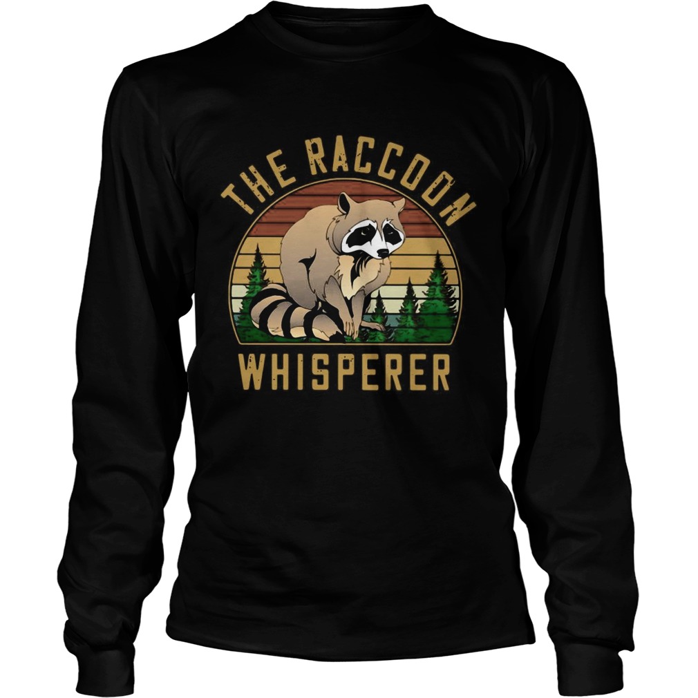 The Racoon Whisperer Vintage Retro  Long Sleeve