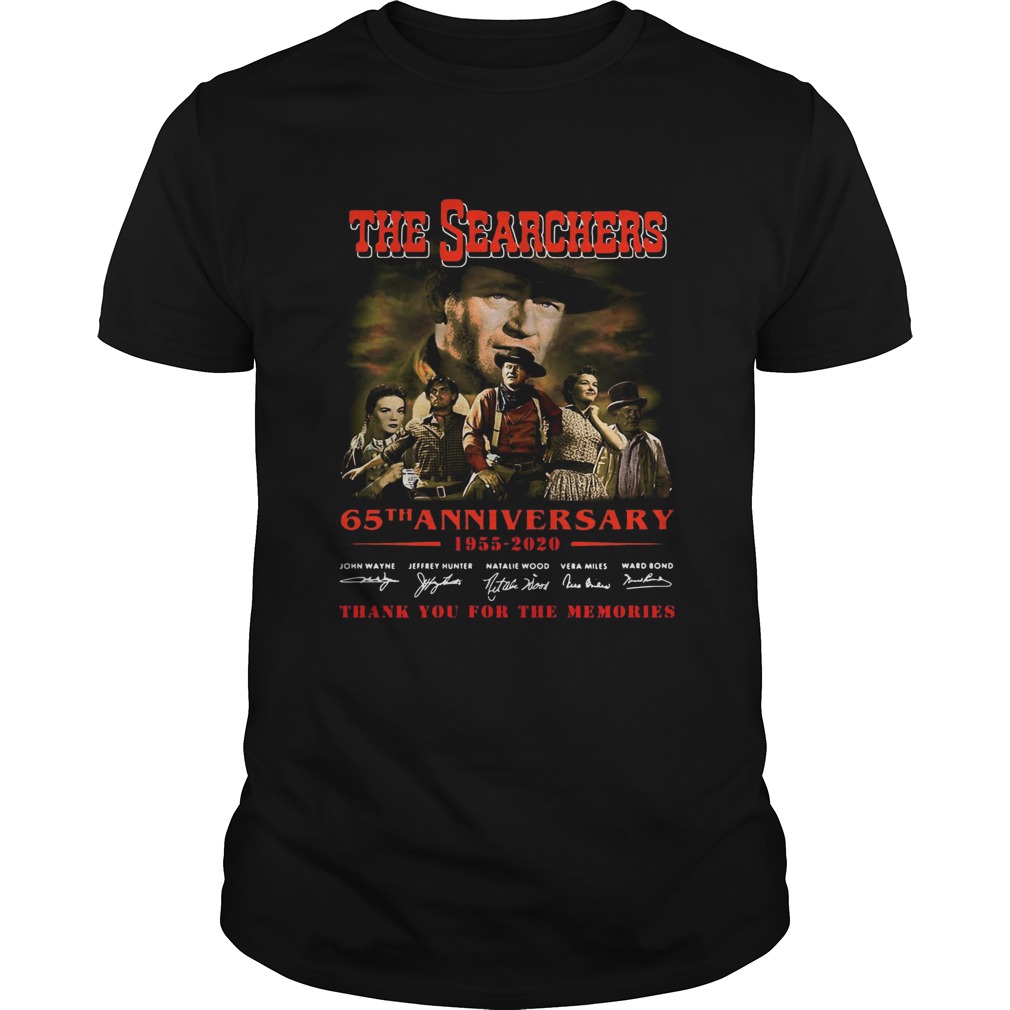 The Searchers 65th Anniversary 1955 2020 Thank You For The Memories Signatures shirt