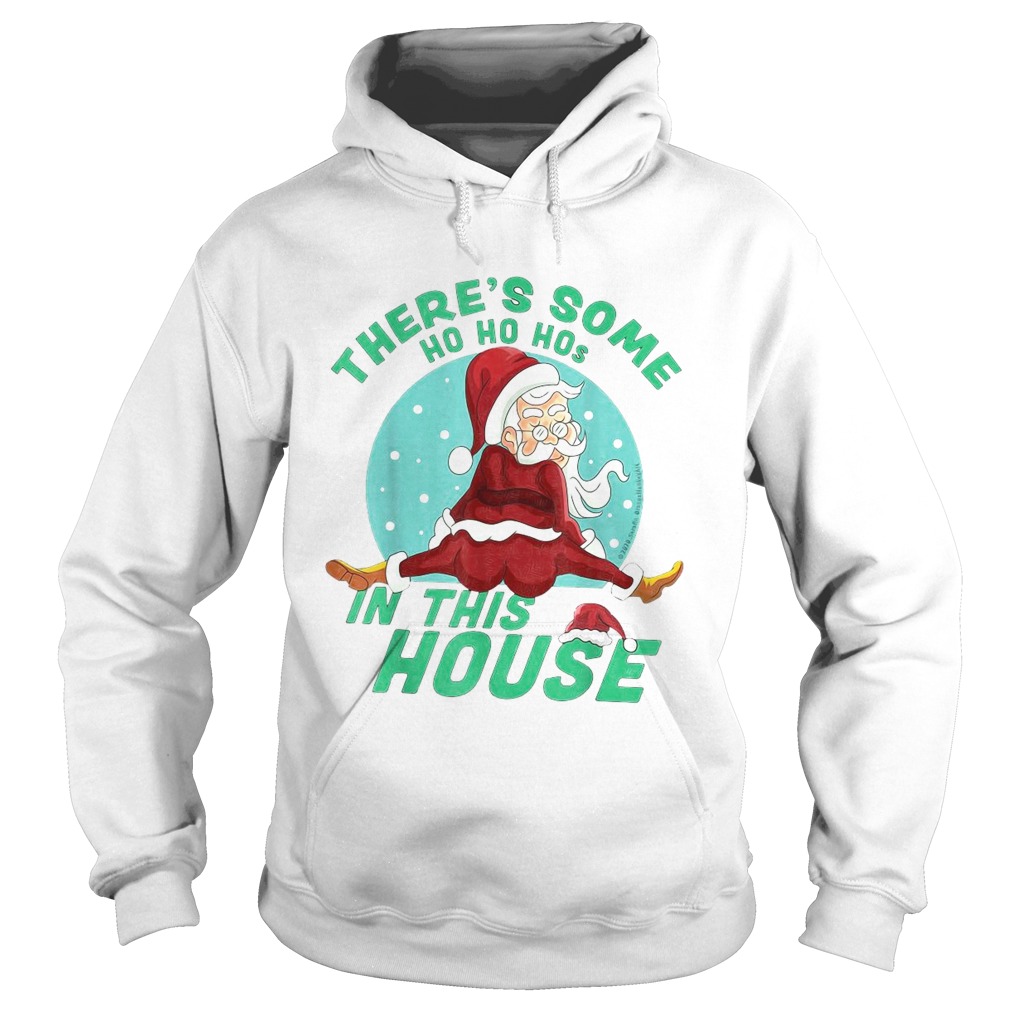 Theres Some Ho Ho Hos In this House Christmas Santa Claus  Hoodie