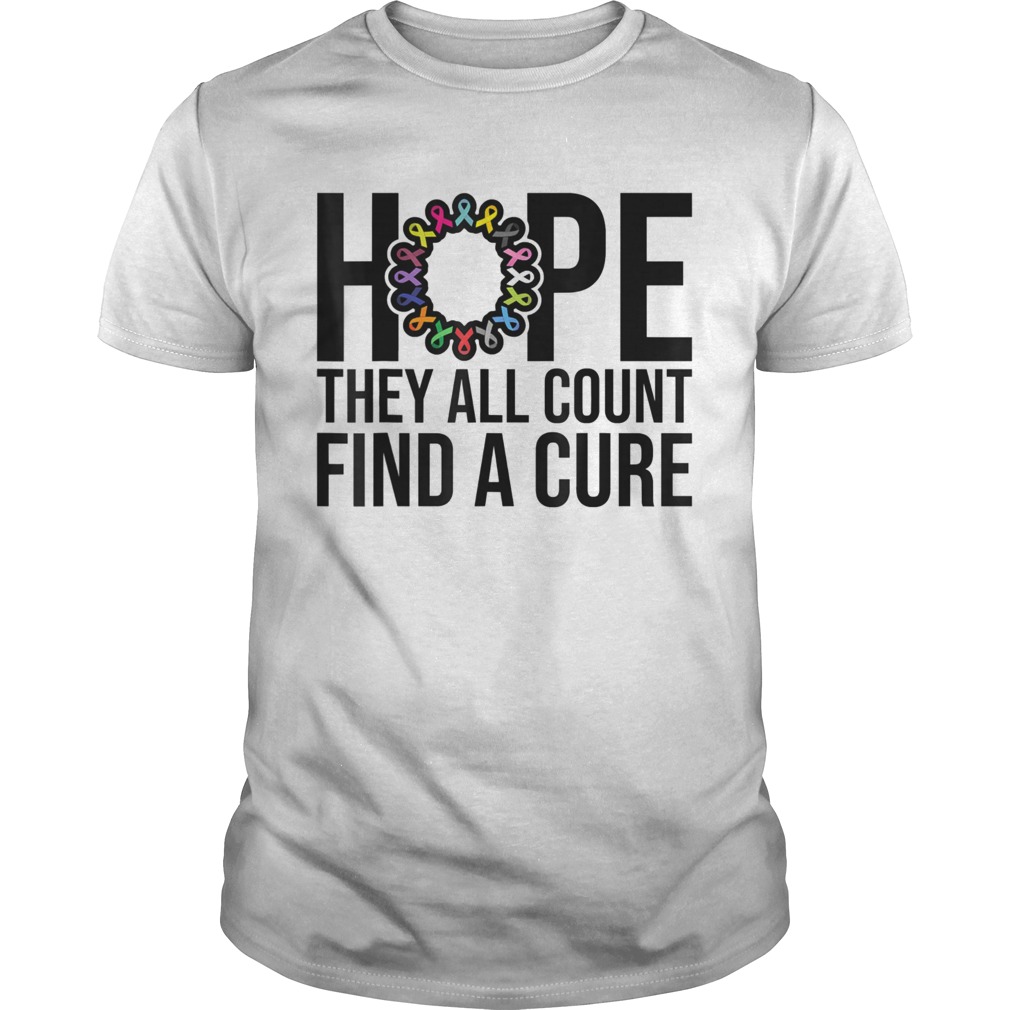 They all count Find a cure Cancer Awareness shirt