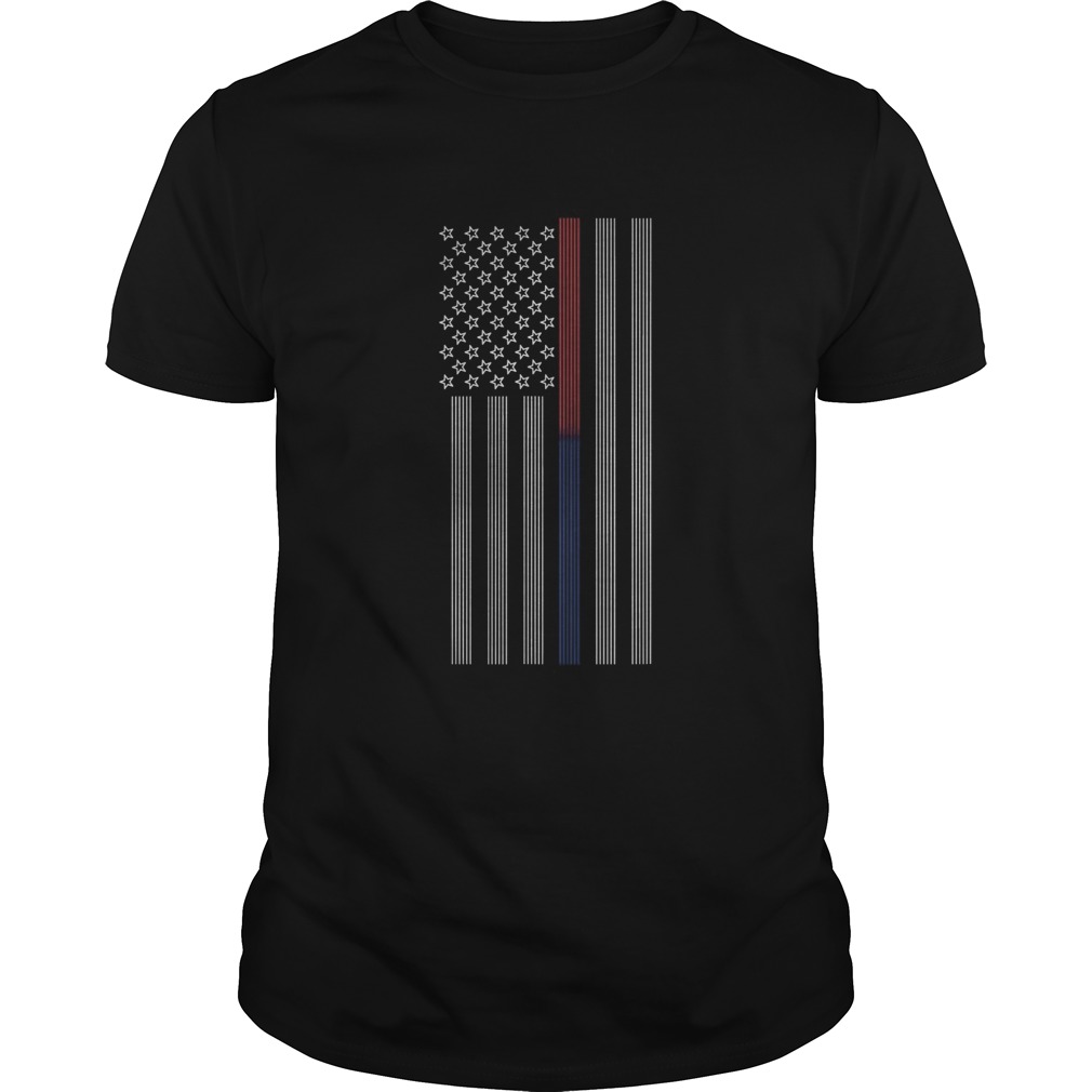 Thin Blue Line American Flag Back The Blue Patriotic Police shirt