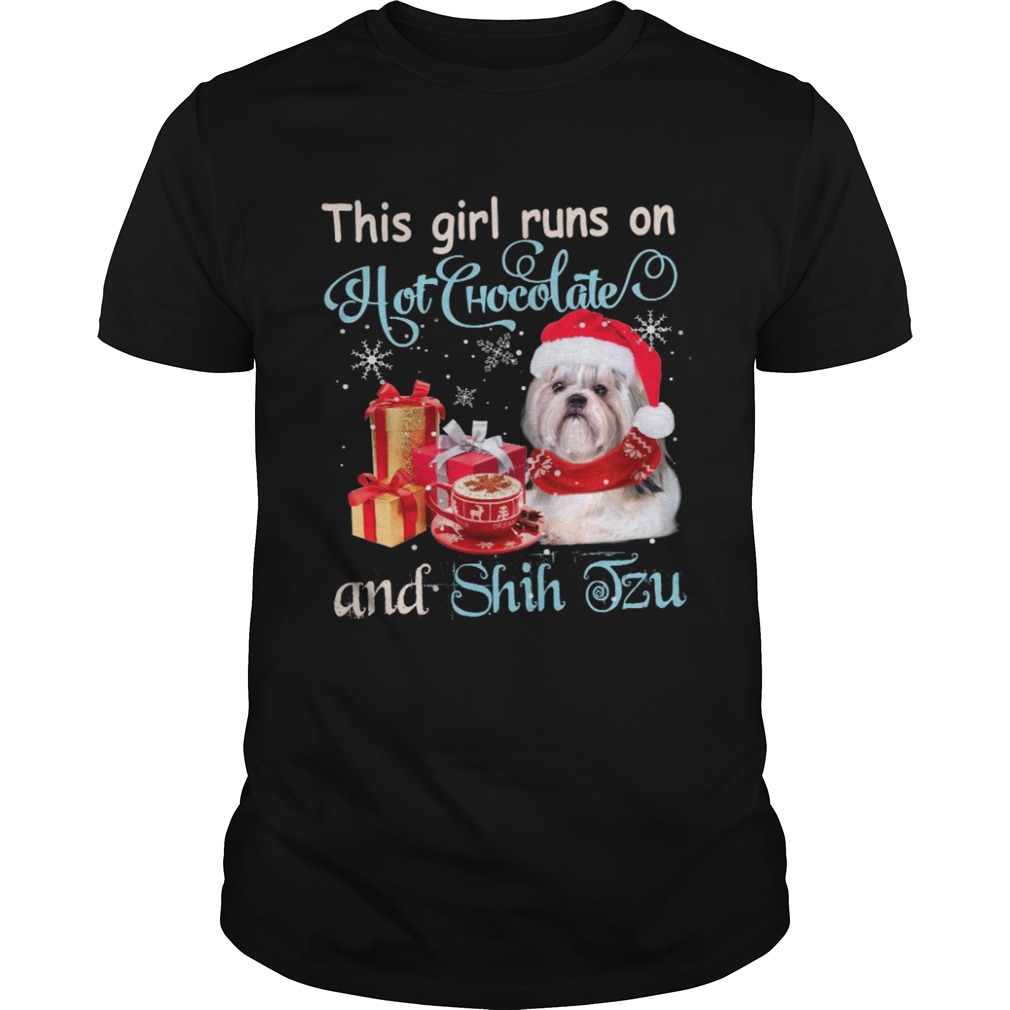 This Girl Runs On Hot Chocolate And Shih Tzu  Unisex