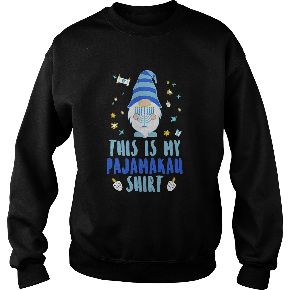 This Is My Pajamakah Xmas Gnome Dreidel Apparel  Sweatshirt