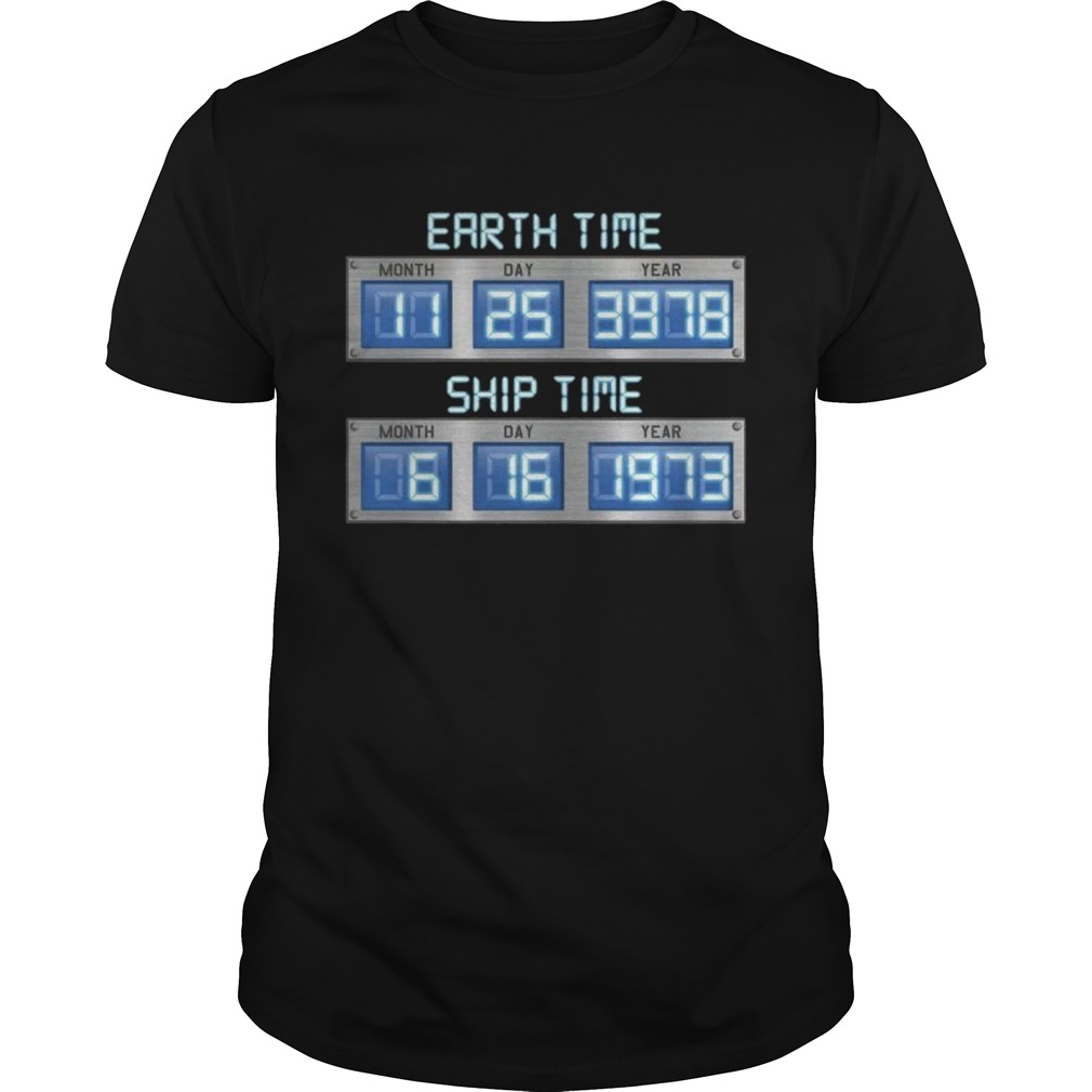 Time Dilation Earth Time Ship Time Chronometer shirt