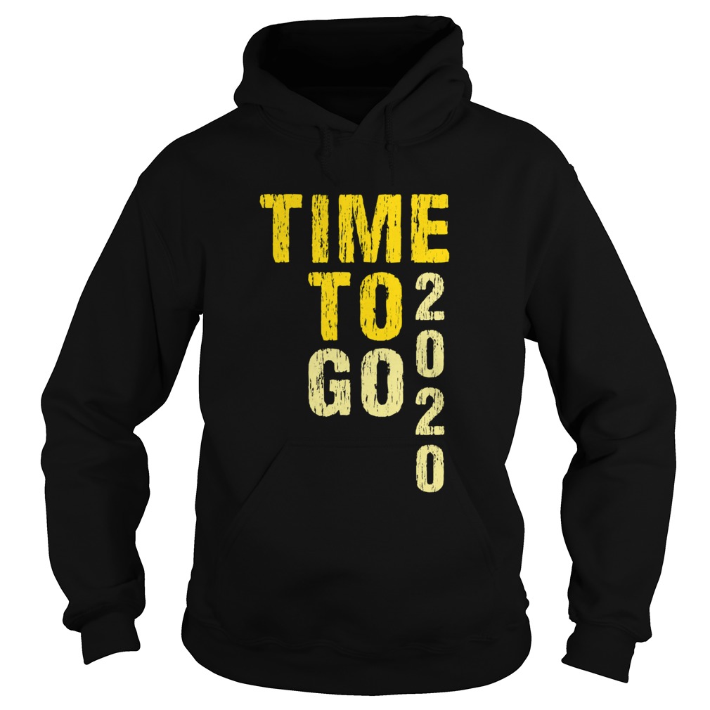 Time To Go 2020 Goodbye 2020 Hello 2021 Golden  Hoodie