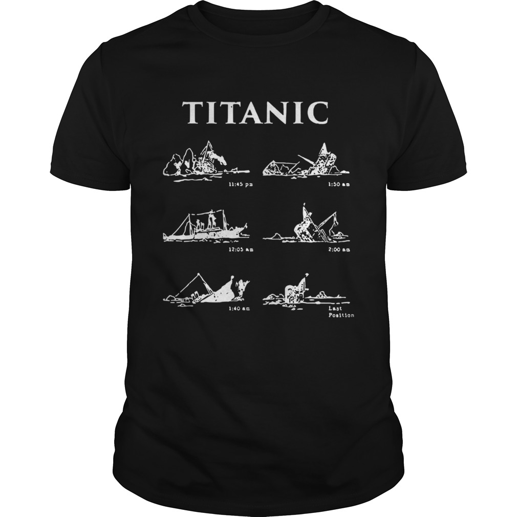 Titanic Sinking Gift Poster Vintage Memorabilia Movie shirt