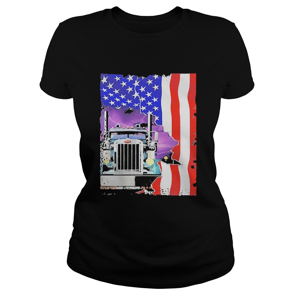 Trucker American Flag  Classic Ladies