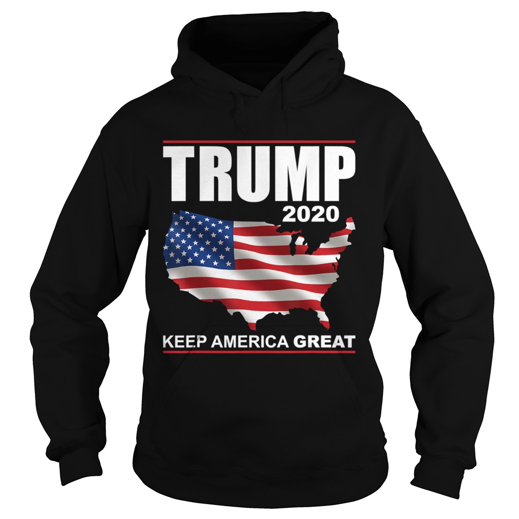 Trump 2020 USA Flag Keep America Great Vote Trump  Hoodie