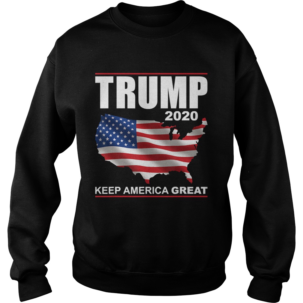 Trump 2020 USA Flag Keep America Great Vote Trump  Sweatshirt