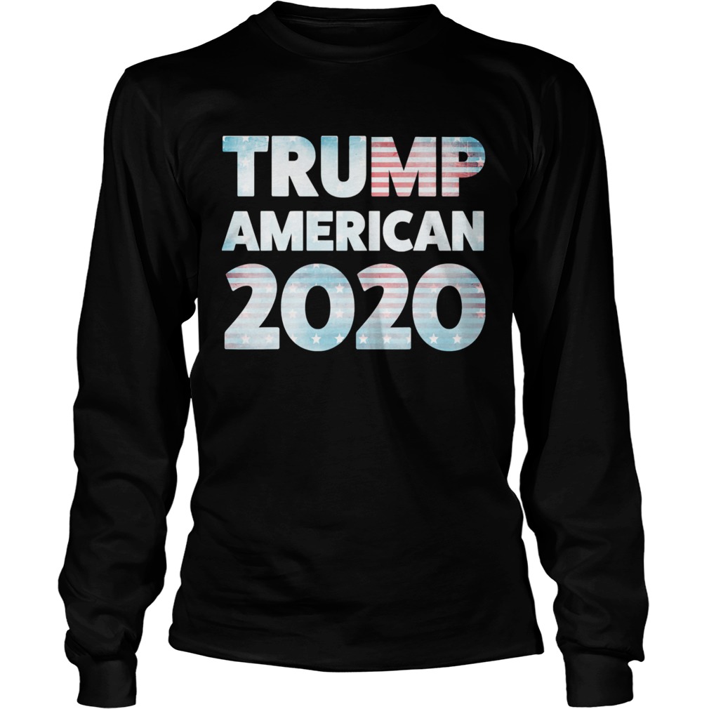 Trump 2020 USA Flag Tru American Retro Vintage  Long Sleeve