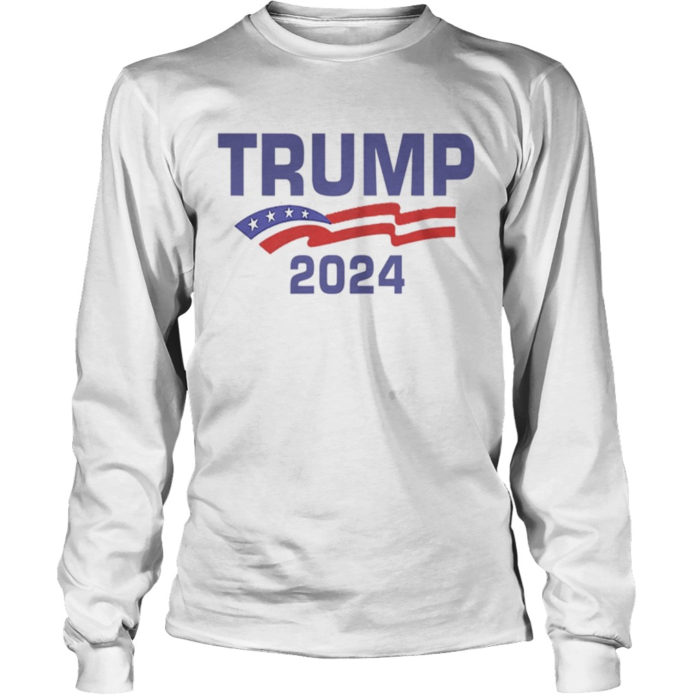 Trump 2024 American Flag  Long Sleeve