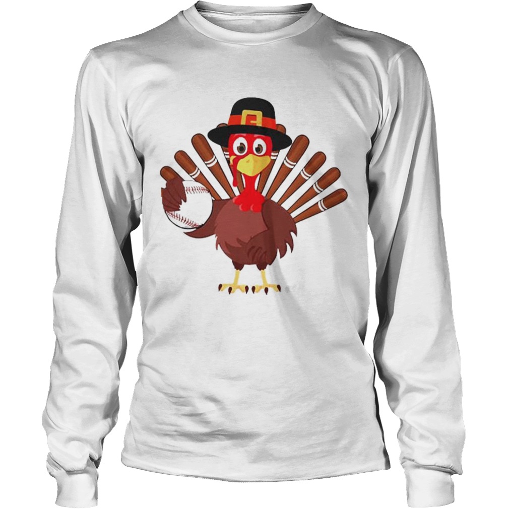 Turkey Baseball Thanksgiving 2020  Long Sleeve