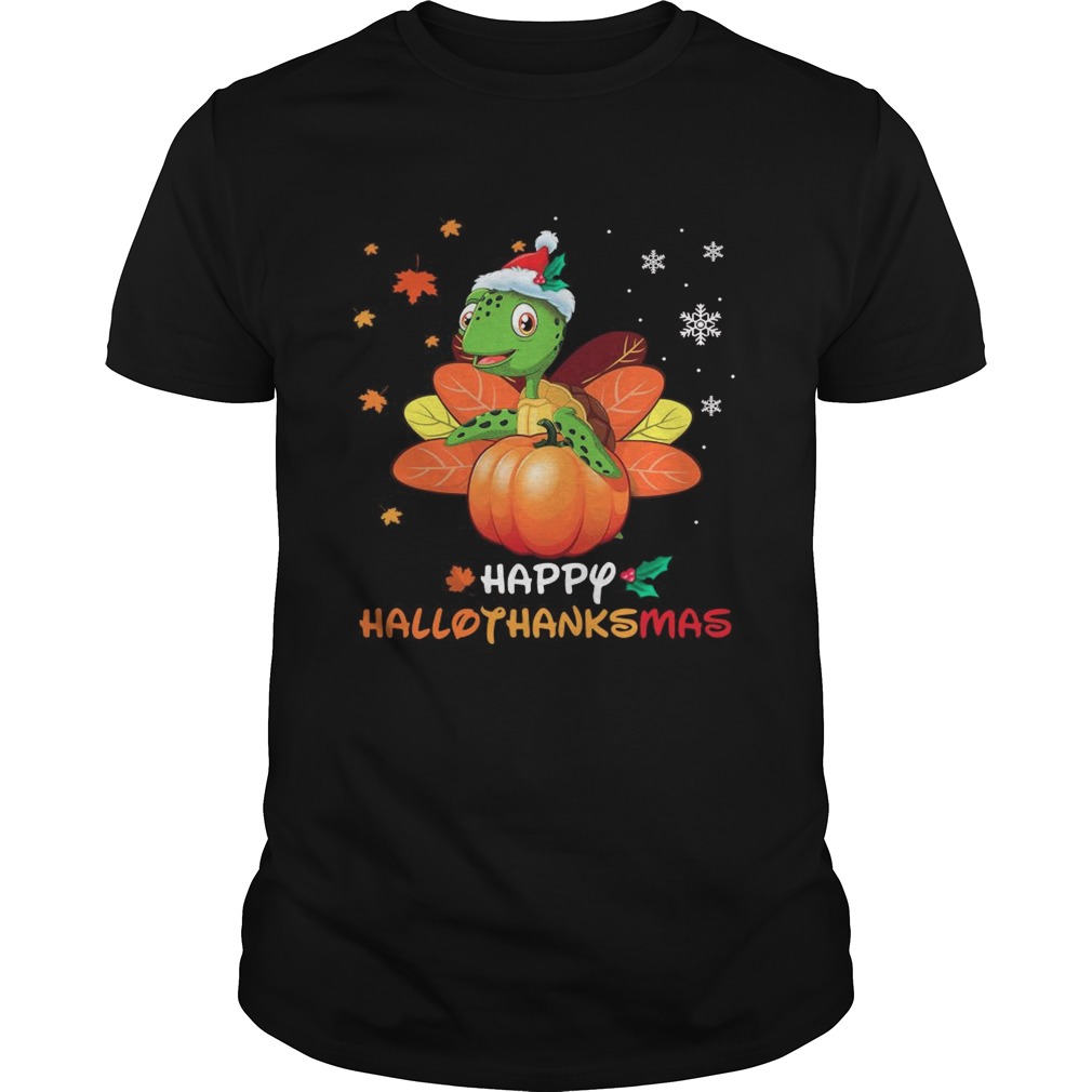 Turtle Santa Happy Hallothanksmas Christmas  Unisex