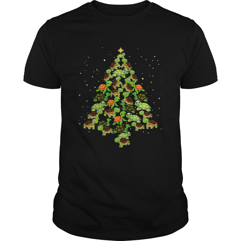 Turtles Tree Merry Christmas shirt