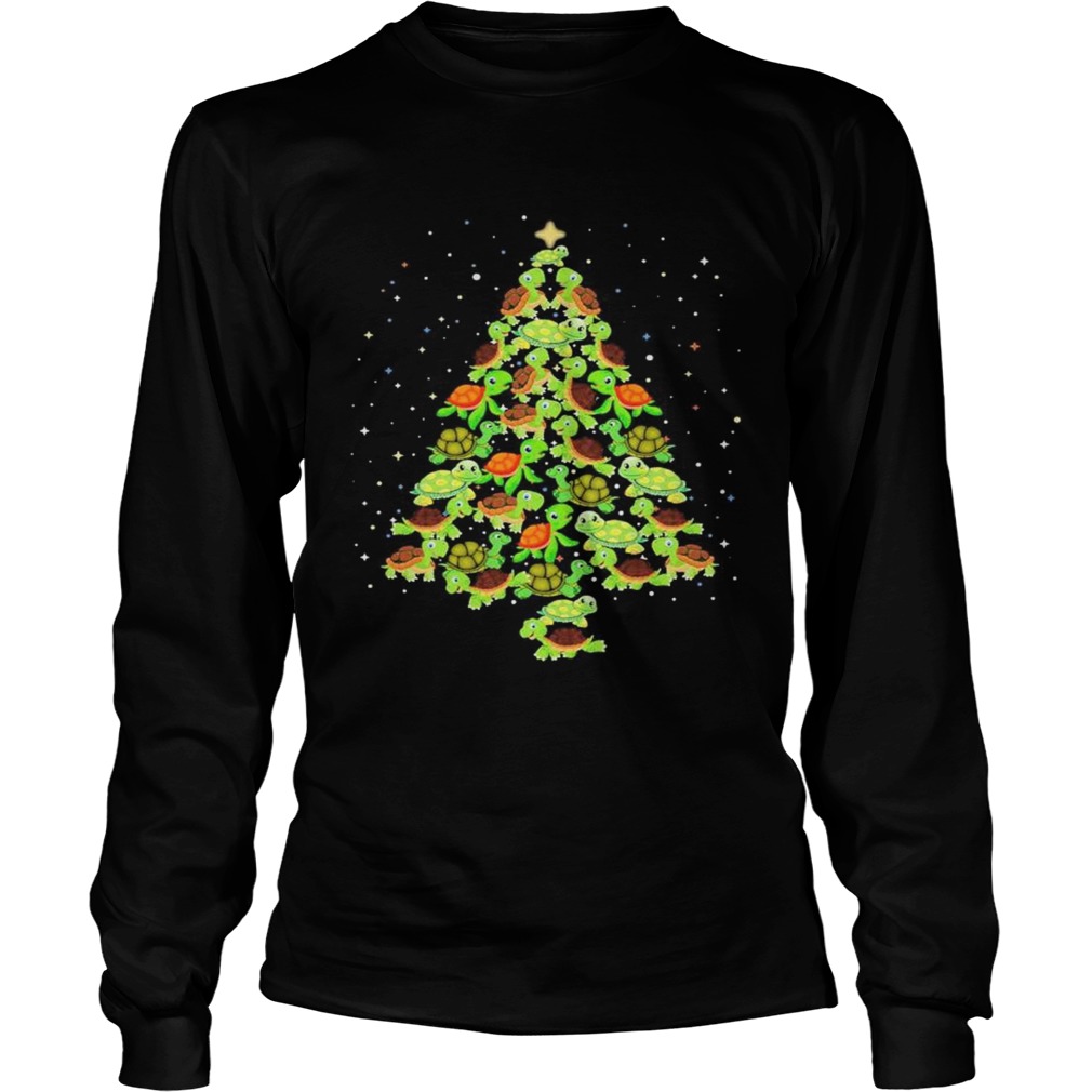 Turtles Ugly Christmas tree  Long Sleeve