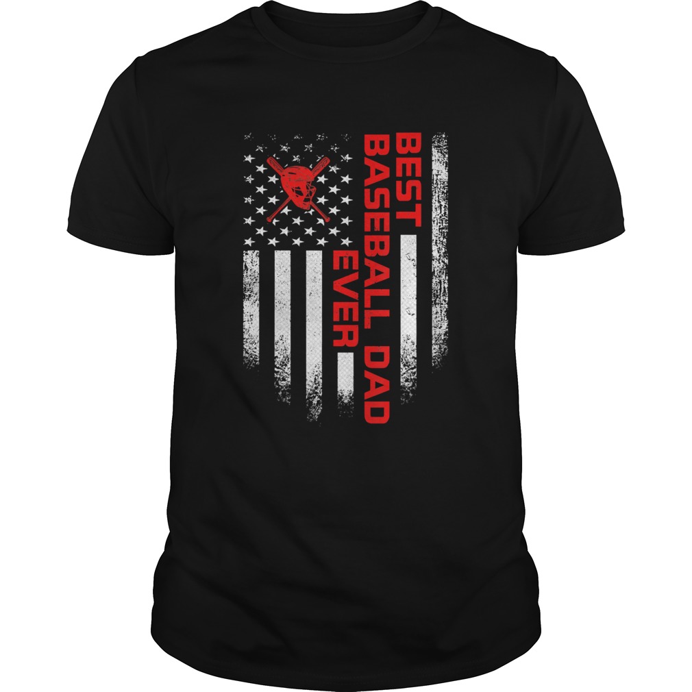 USA American Flag Baseball Dad Ever Patriotic shirt