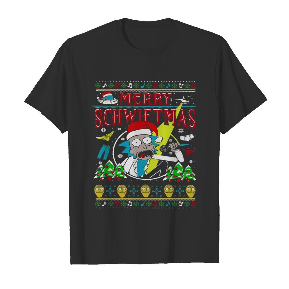 Ugly Christmas Rick And Morty Merry Schwiftmas shirt