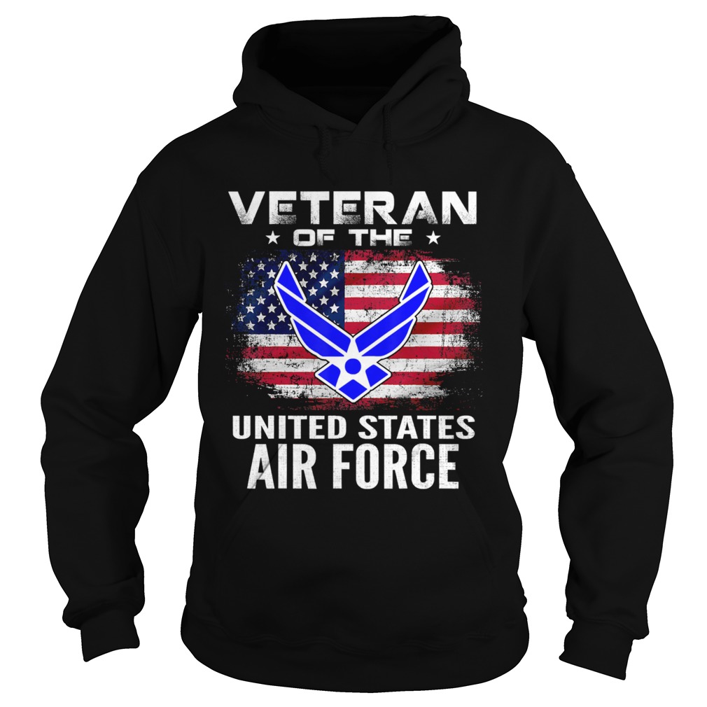 Veteran Of The United States Air Force With American Flag  Hoodie