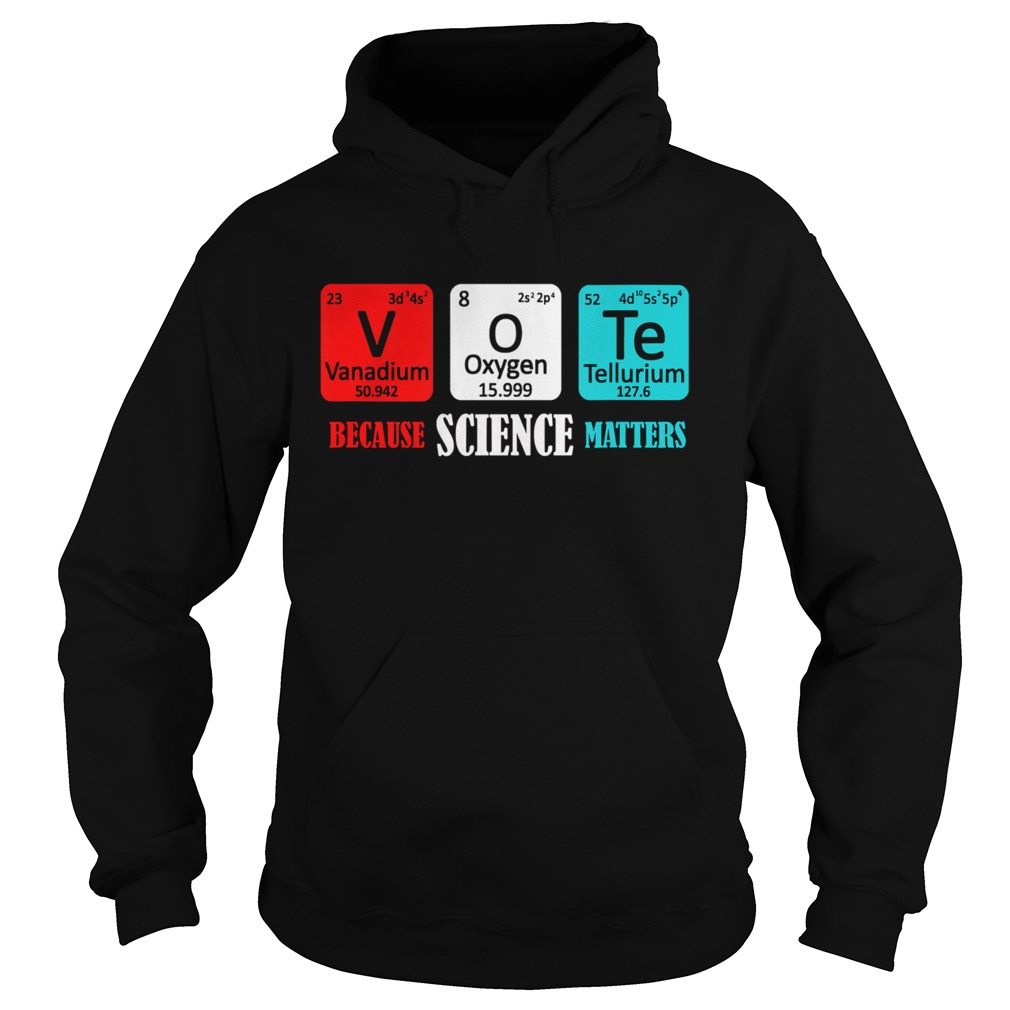 Vote Because Science Matters  Hoodie