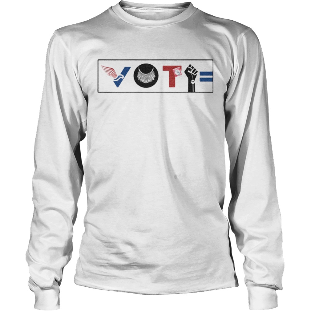 Vote For Liberty RBG Peace BLM Equality  Long Sleeve