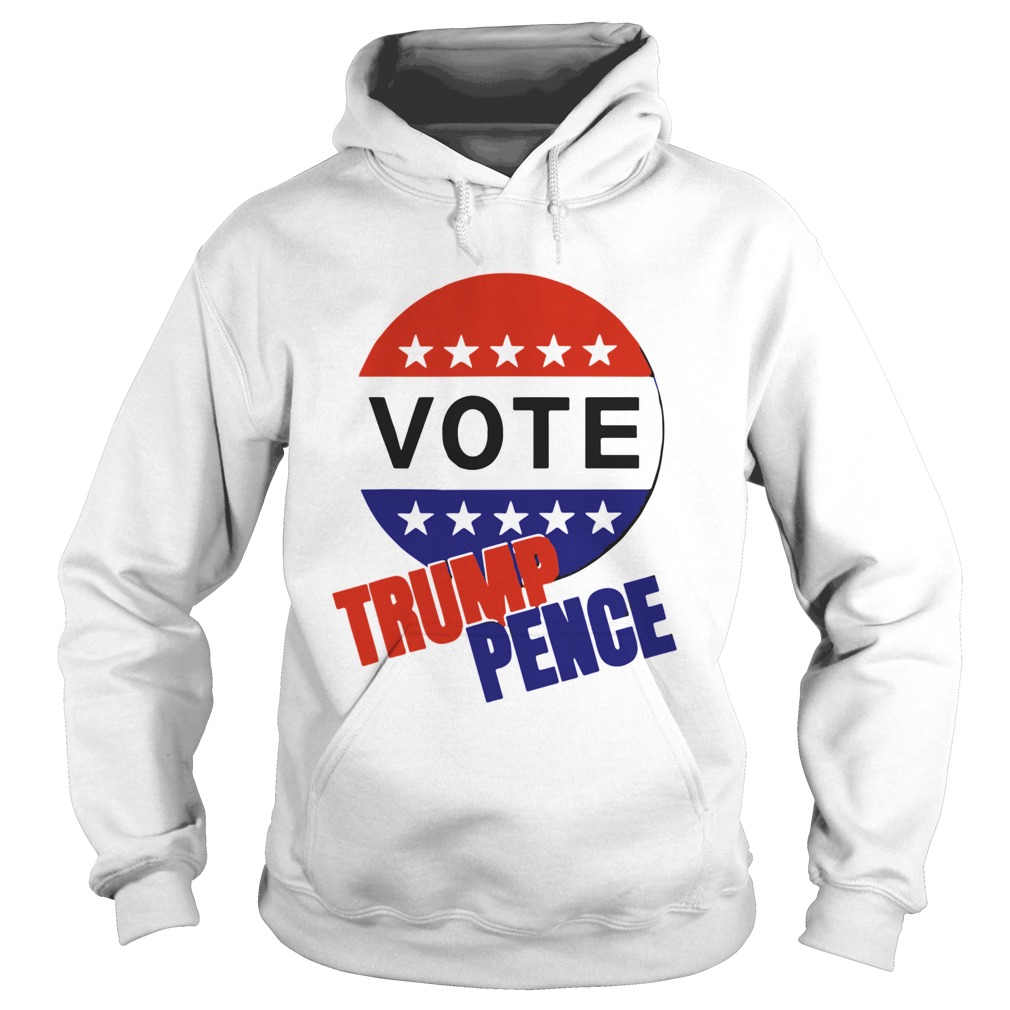 Vote Trump Pence American Flag  Hoodie