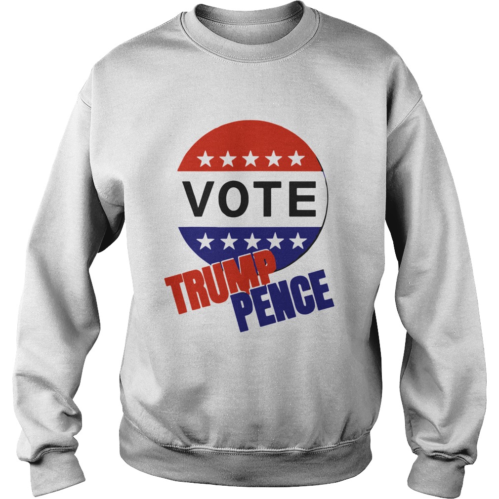 Vote Trump Pence American Flag  Sweatshirt